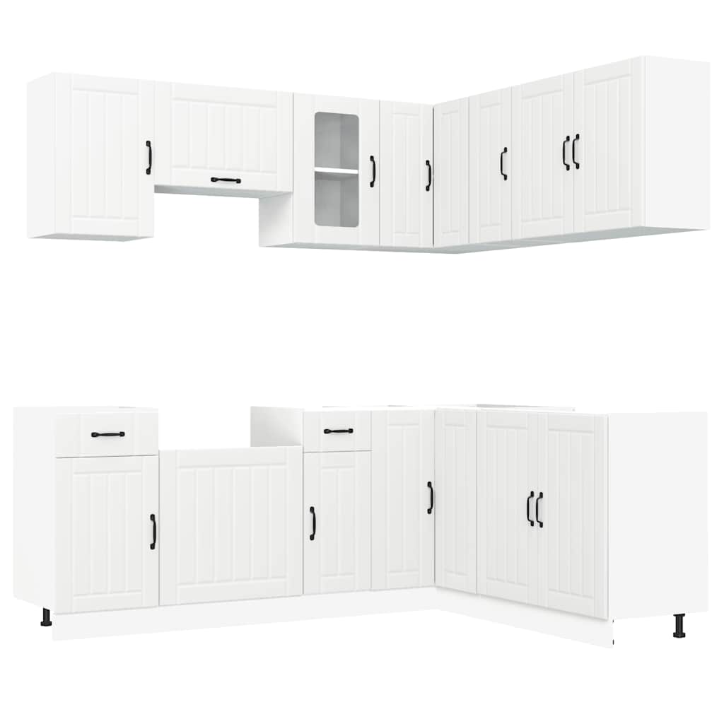 vidaXL 11 Piece Kitchen Cabinet Set "Kalmar" White Engineered Wood 2