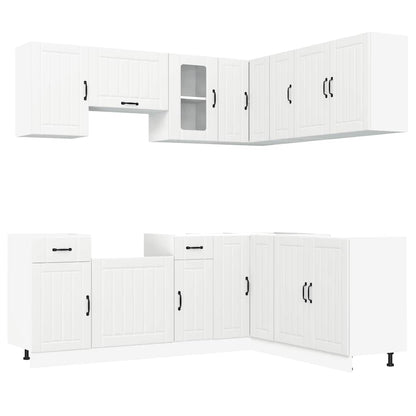 vidaXL 11 Piece Kitchen Cabinet Set "Kalmar" White Engineered Wood 2