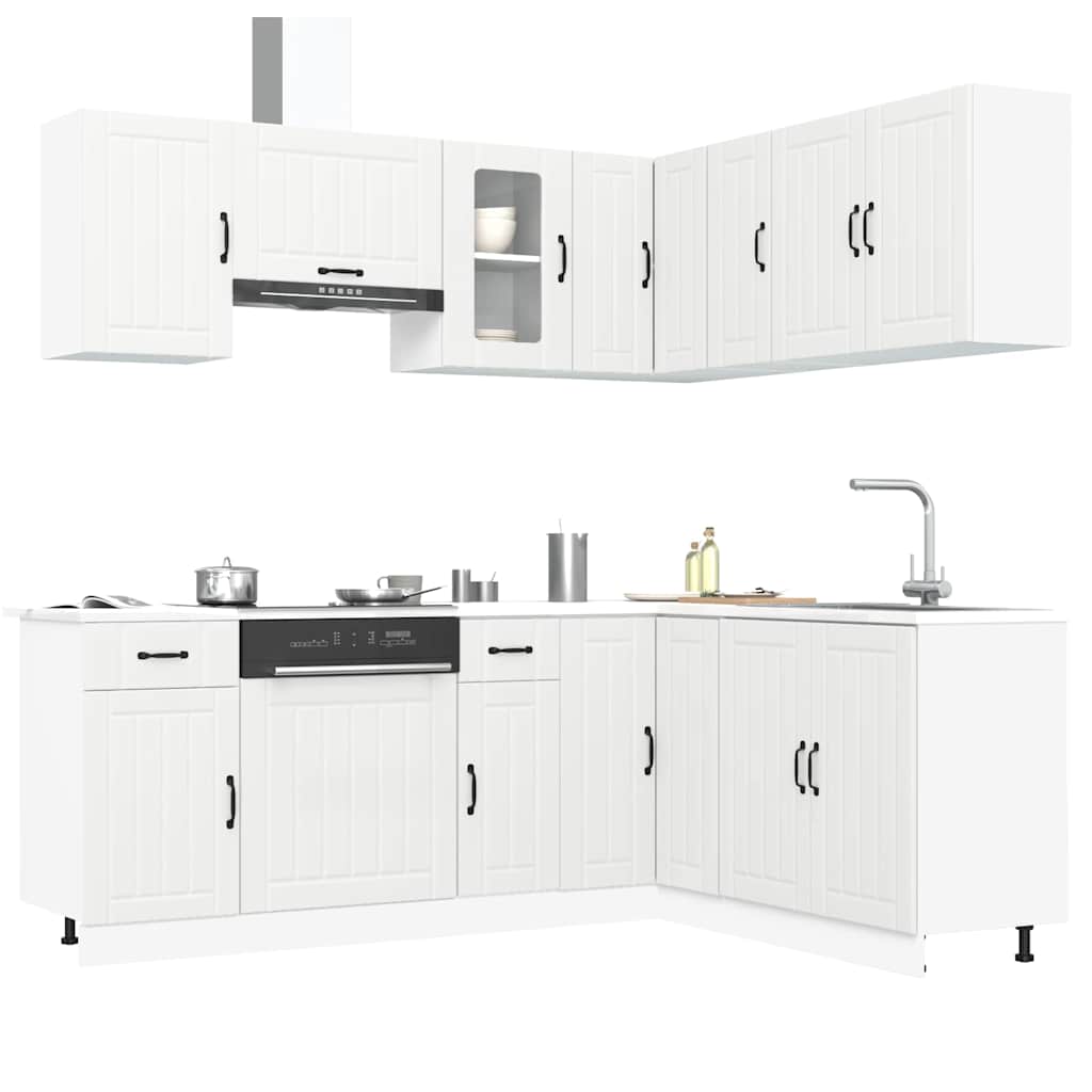 vidaXL 11 Piece Kitchen Cabinet Set "Kalmar" White Engineered Wood 1