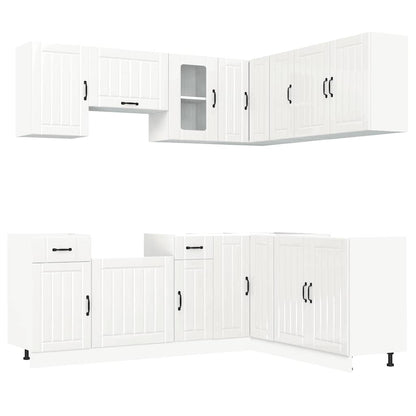 vidaXL 11 Piece Kitchen Cabinet Set "Kalmar" Gloss White Engineered Wood 2