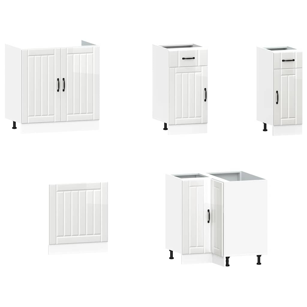 vidaXL 11 Piece Kitchen Cabinet Set "Kalmar" Gloss White Engineered Wood 4