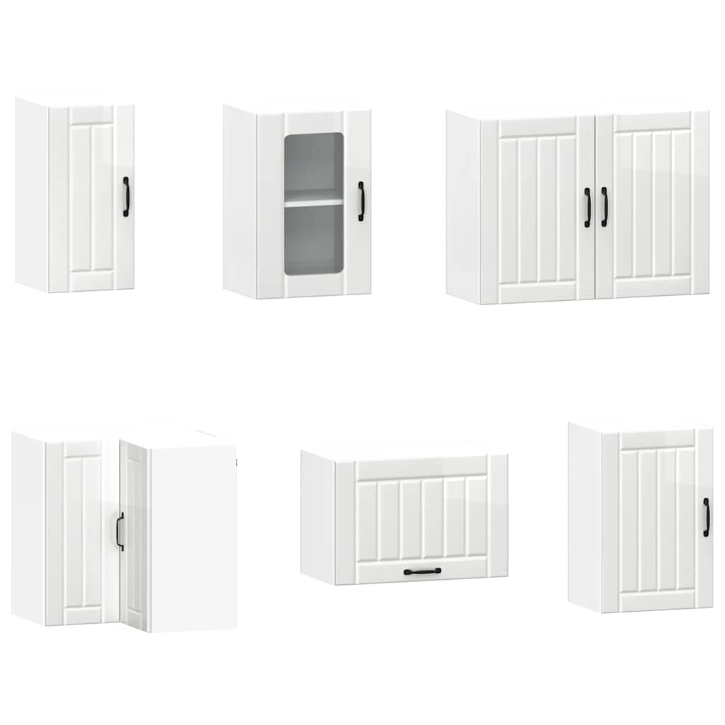 vidaXL 11 Piece Kitchen Cabinet Set "Kalmar" Gloss White Engineered Wood 5