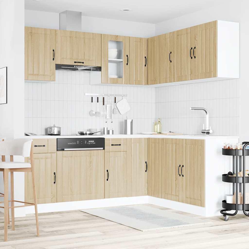 vidaXL 11 Piece Kitchen Cabinet Set "Kalmar" Sonoma Oak Engineered Wood 3
