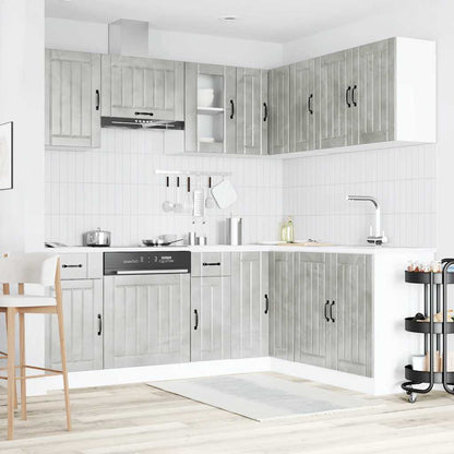 vidaXL 11 Piece Kitchen Cabinet Set "Kalmar" Concrete Grey 3