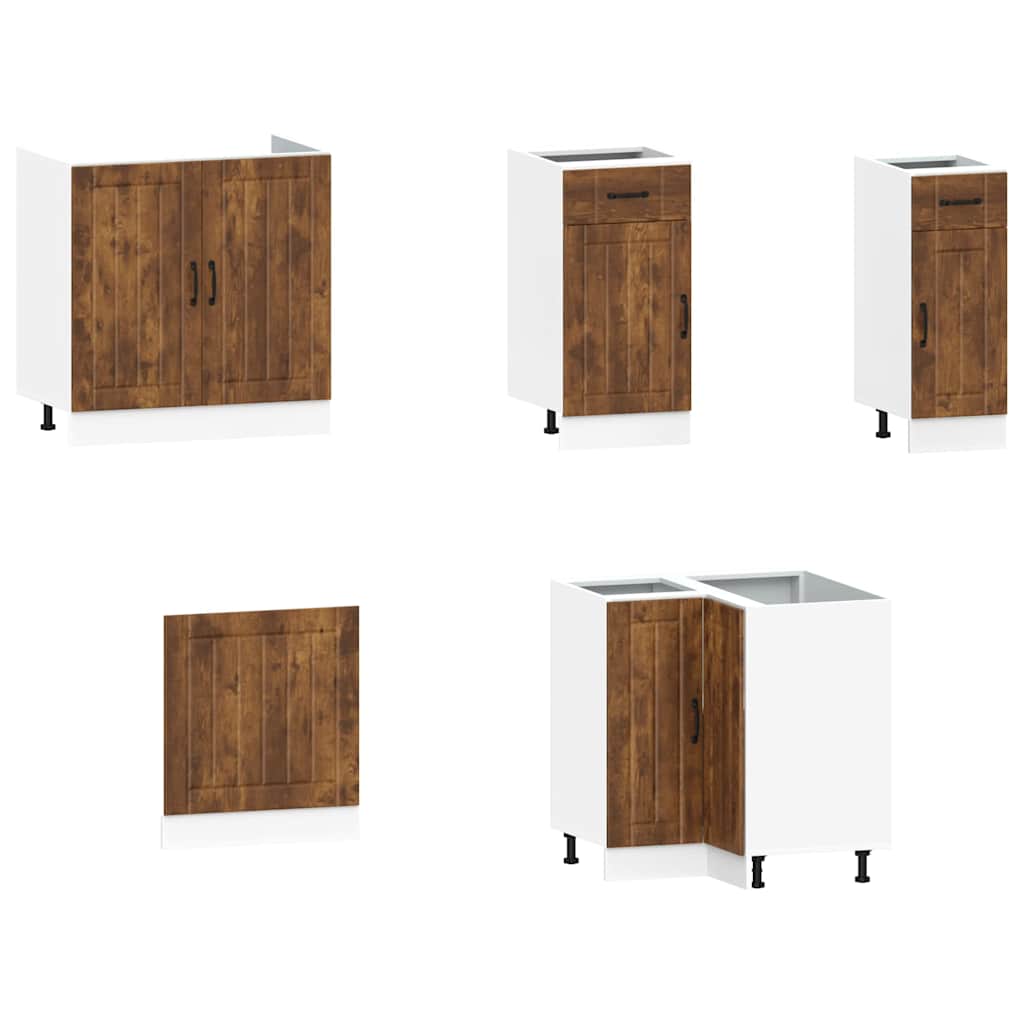 vidaXL 11 Piece Kitchen Cabinet Set "Kalmar" Smoked Oak Engineered Wood 4
