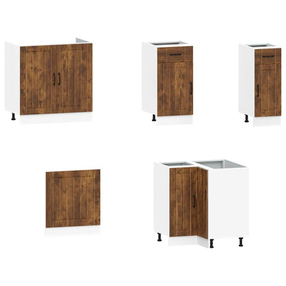 vidaXL 11 Piece Kitchen Cabinet Set "Kalmar" Smoked Oak Engineered Wood 4