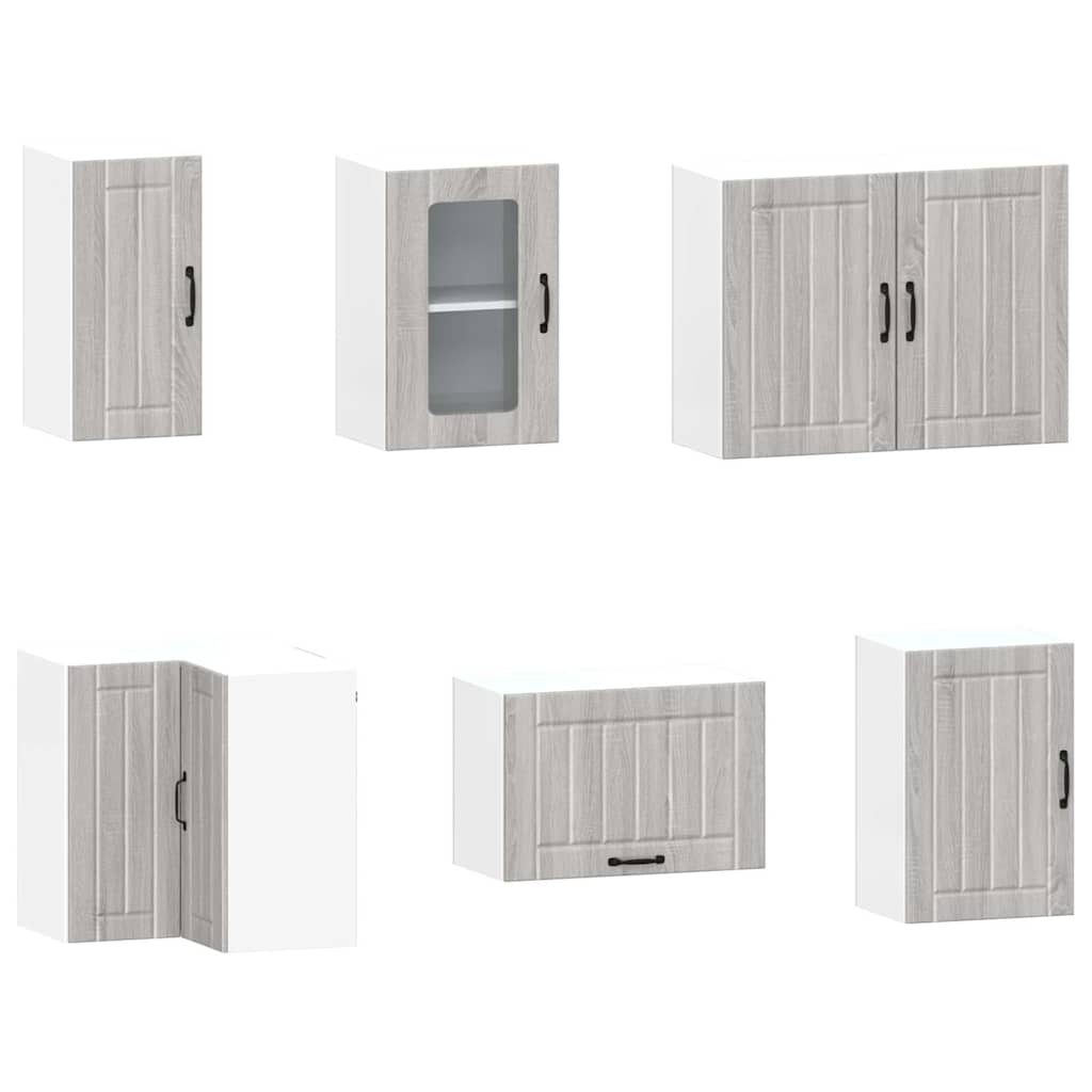 vidaXL 11 Piece Kitchen Cabinet Set "Kalmar" Grey Sonoma Engineered Wood 5