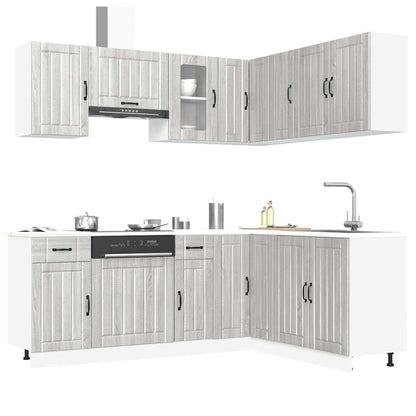 vidaXL 11 Piece Kitchen Cabinet Set "Kalmar" Grey Sonoma Engineered Wood 1