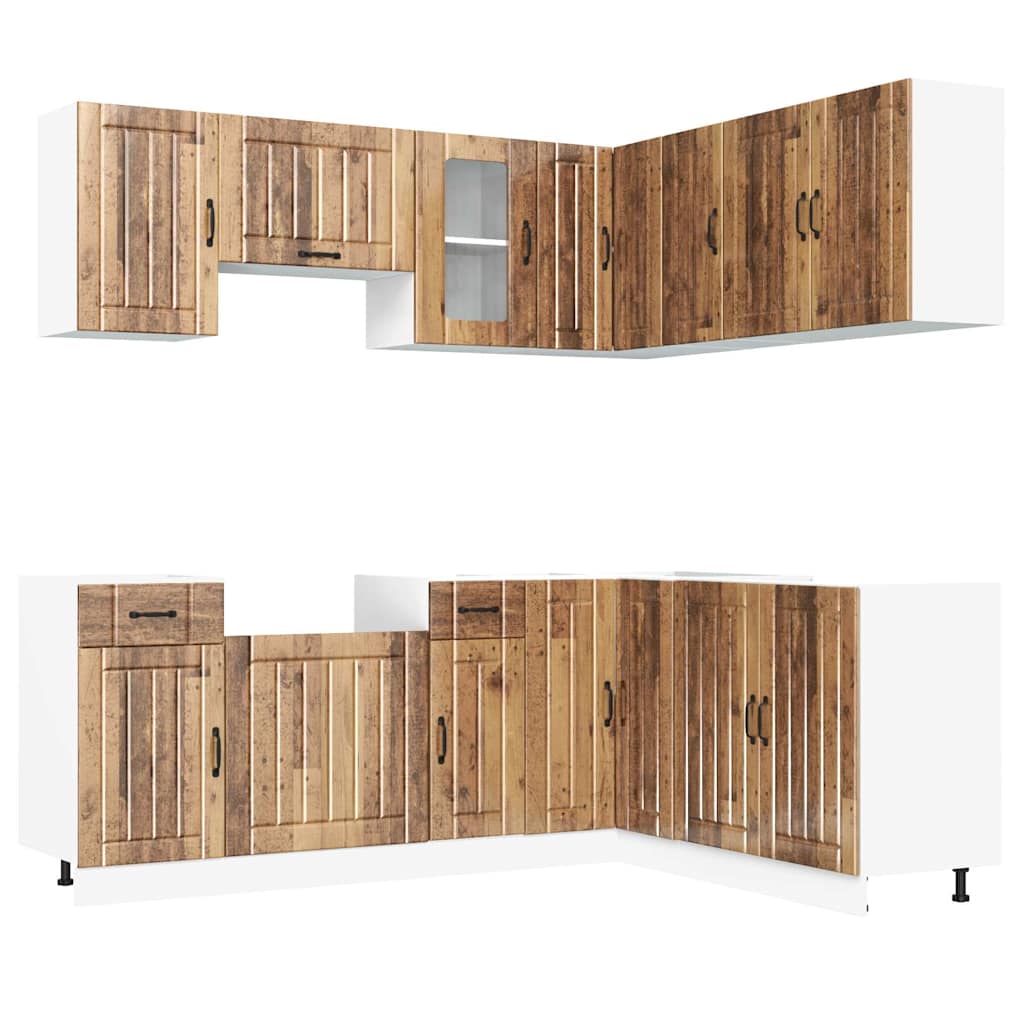 vidaXL 11 Piece Kitchen Cabinet Set "Kalmar" Old Wood Engineered Wood 2