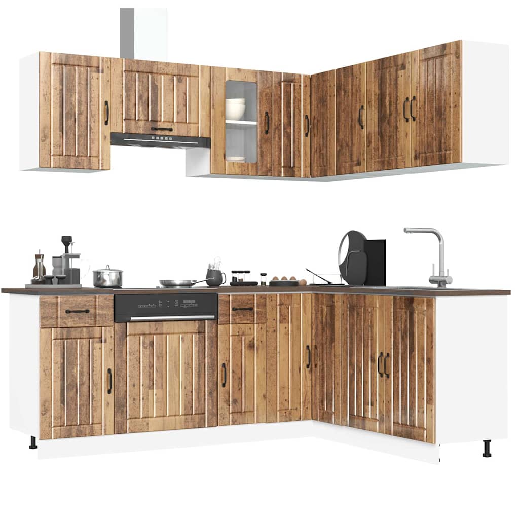 vidaXL 11 Piece Kitchen Cabinet Set "Kalmar" Old Wood Engineered Wood 1