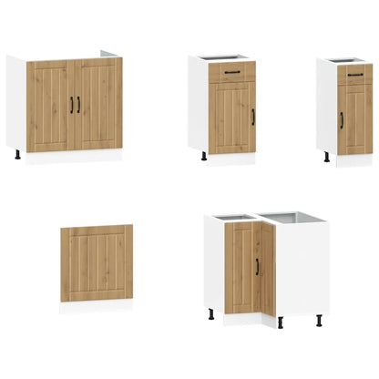 vidaXL 11 Piece Kitchen Cabinet Set "Kalmar" Artisan Oak Engineered Wood 4