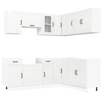 vidaXL 11 Piece Kitchen Cabinet Set "Lucca" Gloss White Engineered Wood 2