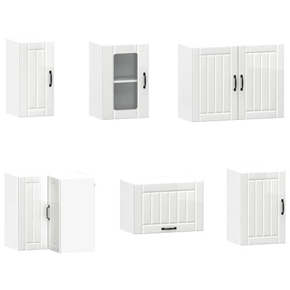 vidaXL 11 Piece Kitchen Cabinet Set "Lucca" Gloss White Engineered Wood 5