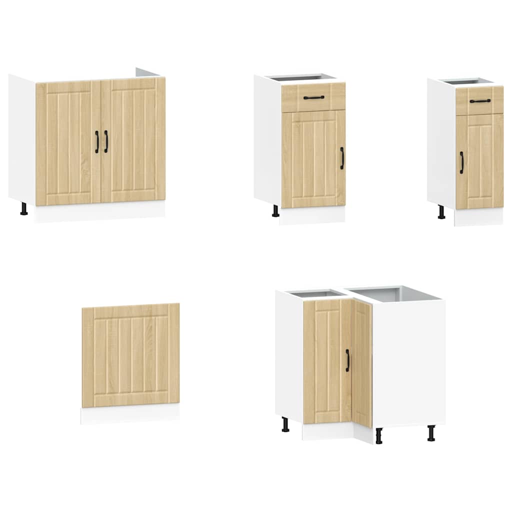 vidaXL 11 Piece Kitchen Cabinet Set "Lucca" Sonoma Oak Engineered Wood 4