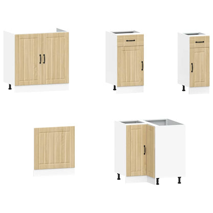 vidaXL 11 Piece Kitchen Cabinet Set "Lucca" Sonoma Oak Engineered Wood 4