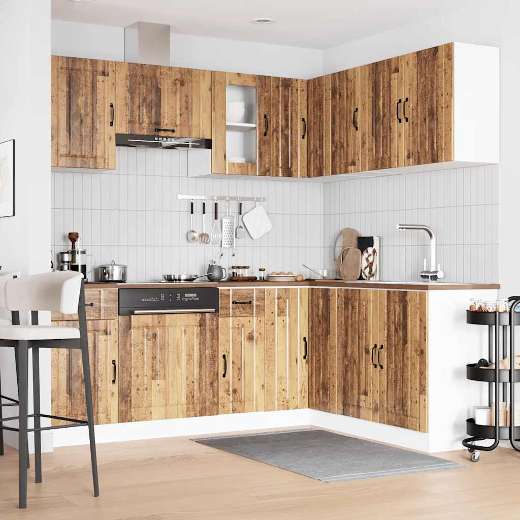 vidaXL 11 Piece Kitchen Cabinet Set "Lucca" Old Wood Engineered Wood 3