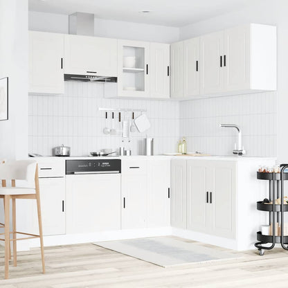 vidaXL 11 Piece Kitchen Cabinet Set "Porto" White Engineered Wood 3