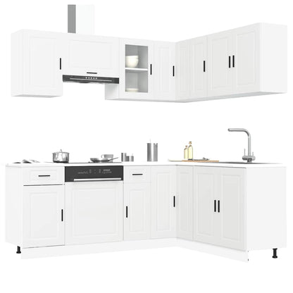 vidaXL 11 Piece Kitchen Cabinet Set "Porto" White Engineered Wood 1