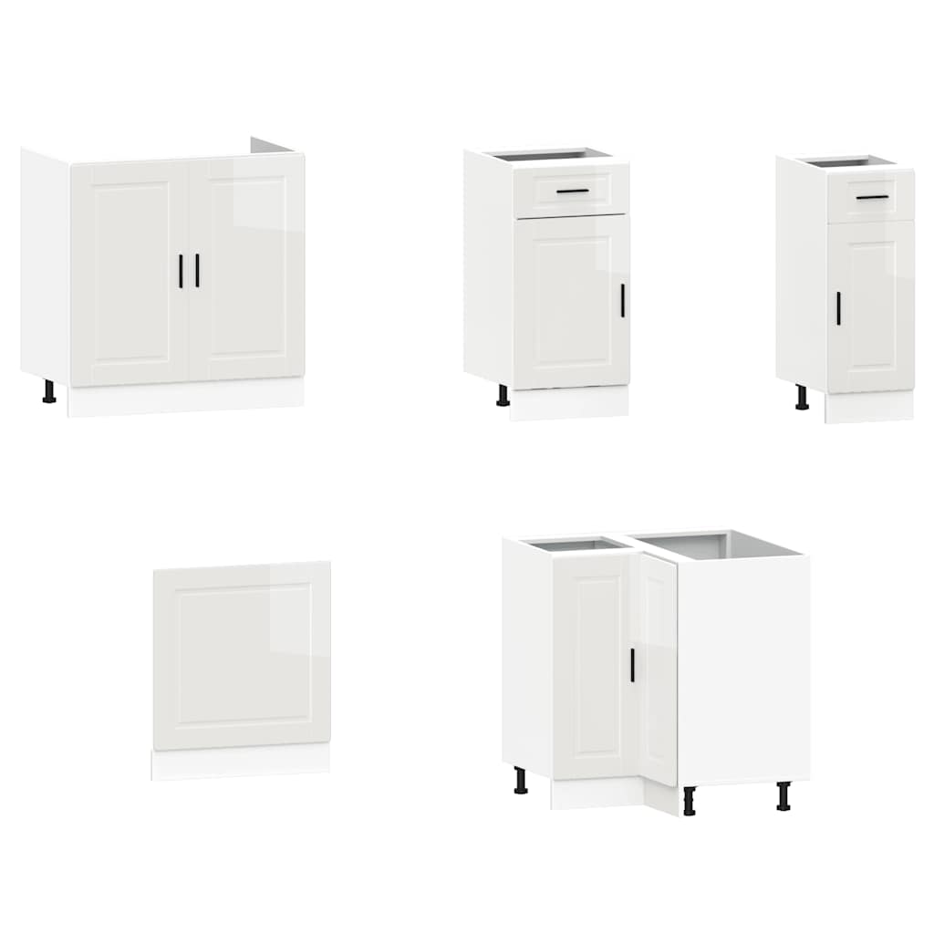 vidaXL 11 Piece Kitchen Cabinet Set "Porto" Gloss White Engineered Wood 4
