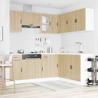 vidaXL 11 Piece Kitchen Cabinet Set "Porto" Sonoma Oak Engineered Wood 3