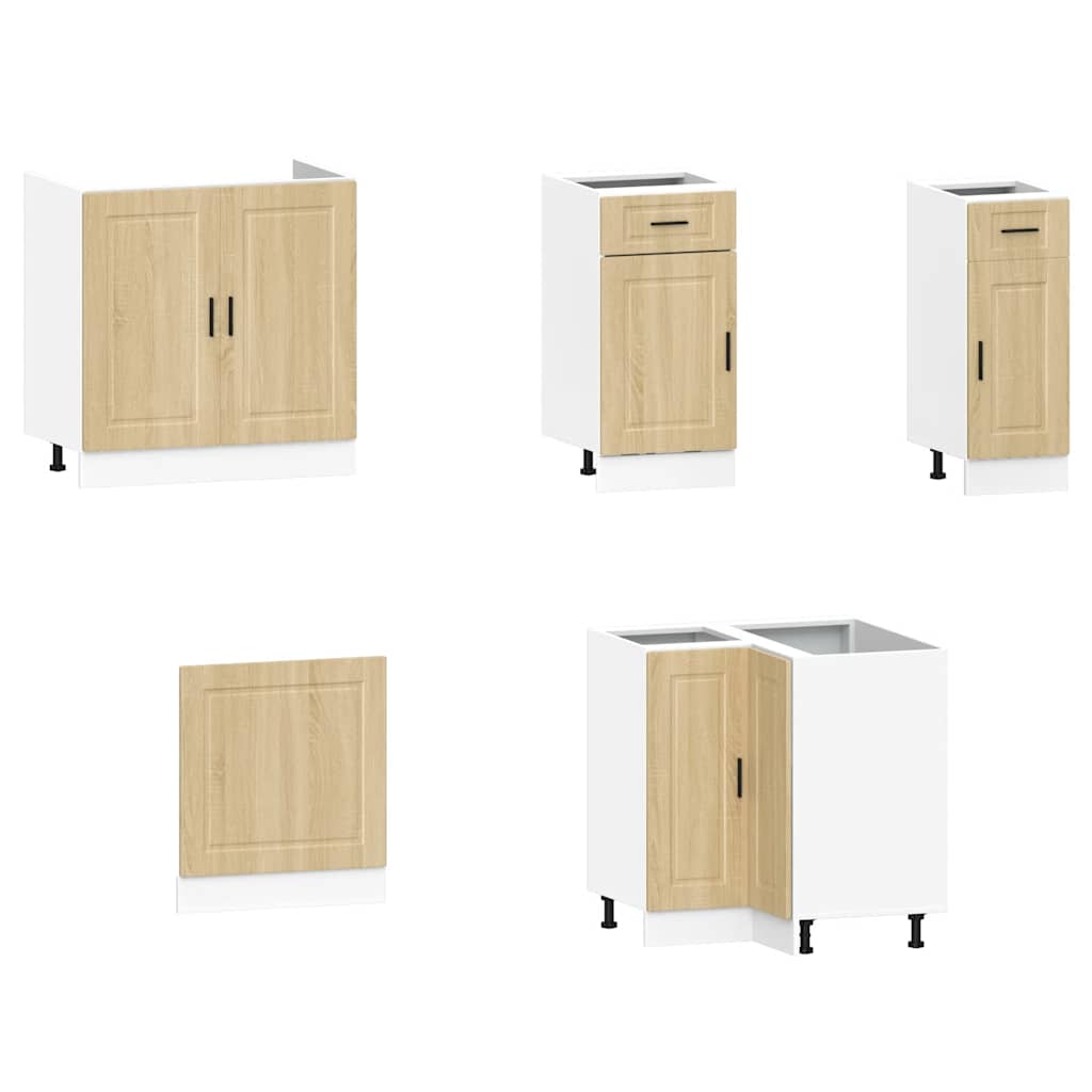 vidaXL 11 Piece Kitchen Cabinet Set "Porto" Sonoma Oak Engineered Wood 4