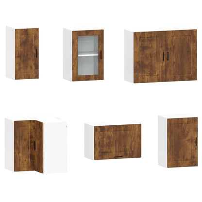 vidaXL 11 Piece Kitchen Cabinet Set "Porto" Smoked Oak Engineered Wood 5