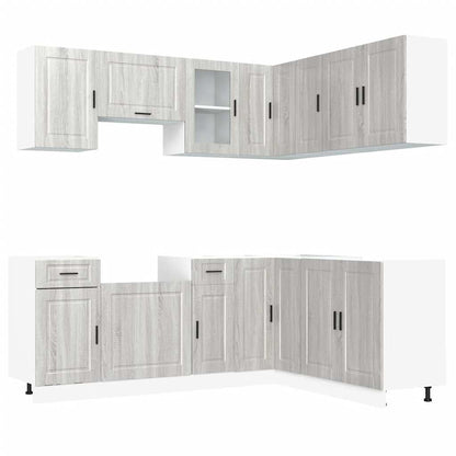 vidaXL 11 Piece Kitchen Cabinet Set "Porto" Grey Sonoma Engineered Wood 2