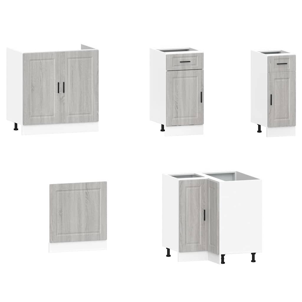 vidaXL 11 Piece Kitchen Cabinet Set "Porto" Grey Sonoma Engineered Wood 4