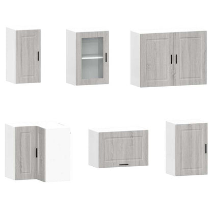 vidaXL 11 Piece Kitchen Cabinet Set "Porto" Grey Sonoma Engineered Wood 5