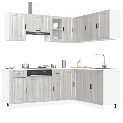 vidaXL 11 Piece Kitchen Cabinet Set "Porto" Grey Sonoma Engineered Wood 1