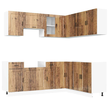 vidaXL 11 Piece Kitchen Cabinet Set "Porto" Old Wood Engineered Wood 2