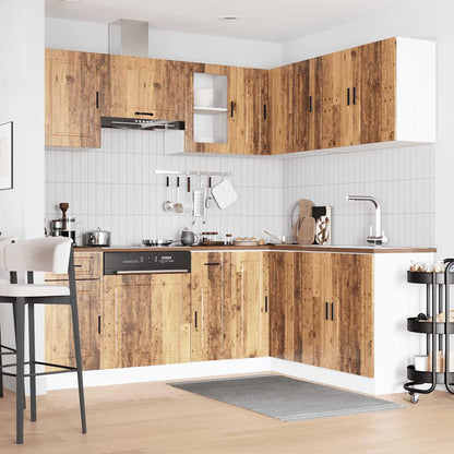 vidaXL 11 Piece Kitchen Cabinet Set "Porto" Old Wood Engineered Wood 3