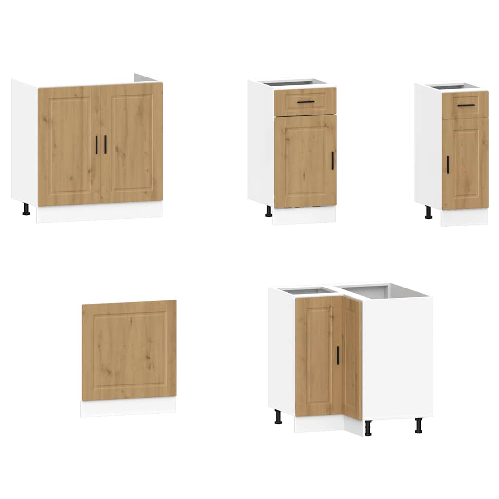 vidaXL 11 Piece Kitchen Cabinet Set "Porto" Artisan Oak Engineered Wood 4