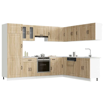 vidaXL 14 Piece Kitchen Cabinet Set "Kalmar" Sonoma Oak Engineered Wood 1