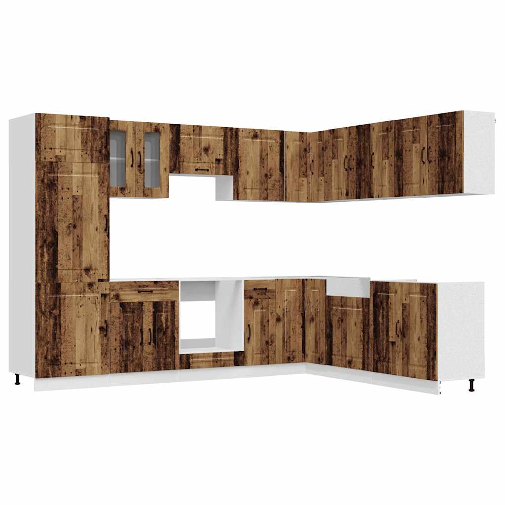 vidaXL 14 Piece Kitchen Cabinet Set "Kalmar" Old Wood Engineered Wood 2