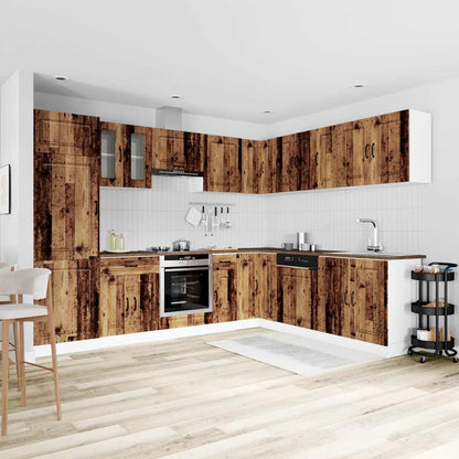 vidaXL 14 Piece Kitchen Cabinet Set "Kalmar" Old Wood Engineered Wood 3