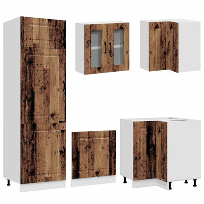 vidaXL 14 Piece Kitchen Cabinet Set "Kalmar" Old Wood Engineered Wood 5