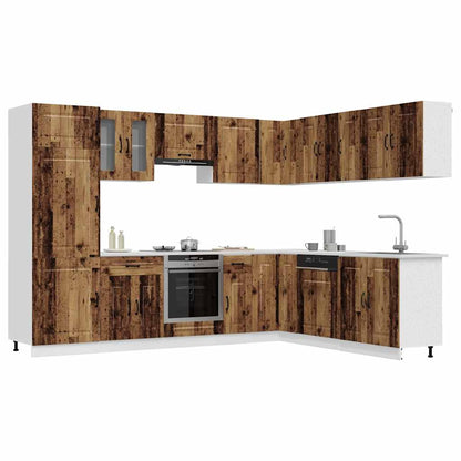 vidaXL 14 Piece Kitchen Cabinet Set "Kalmar" Old Wood Engineered Wood 1