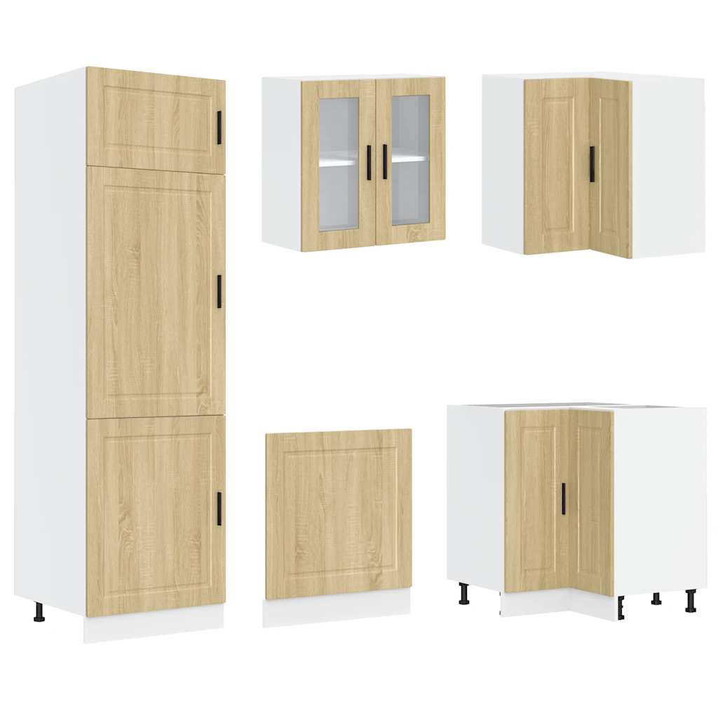 vidaXL 14 Piece Kitchen Cabinet Set "Porto" Sonoma Oak Engineered Wood 5