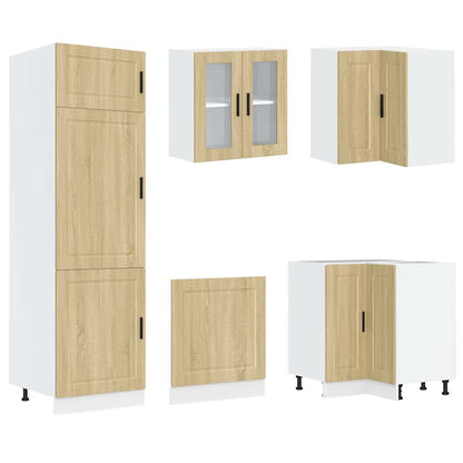 vidaXL 14 Piece Kitchen Cabinet Set "Porto" Sonoma Oak Engineered Wood 5