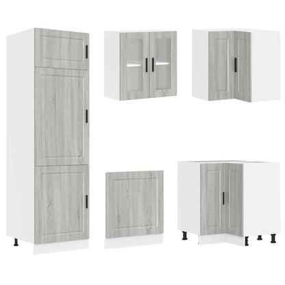 vidaXL 14 Piece Kitchen Cabinet Set "Porto" Grey Sonoma Engineered Wood 5