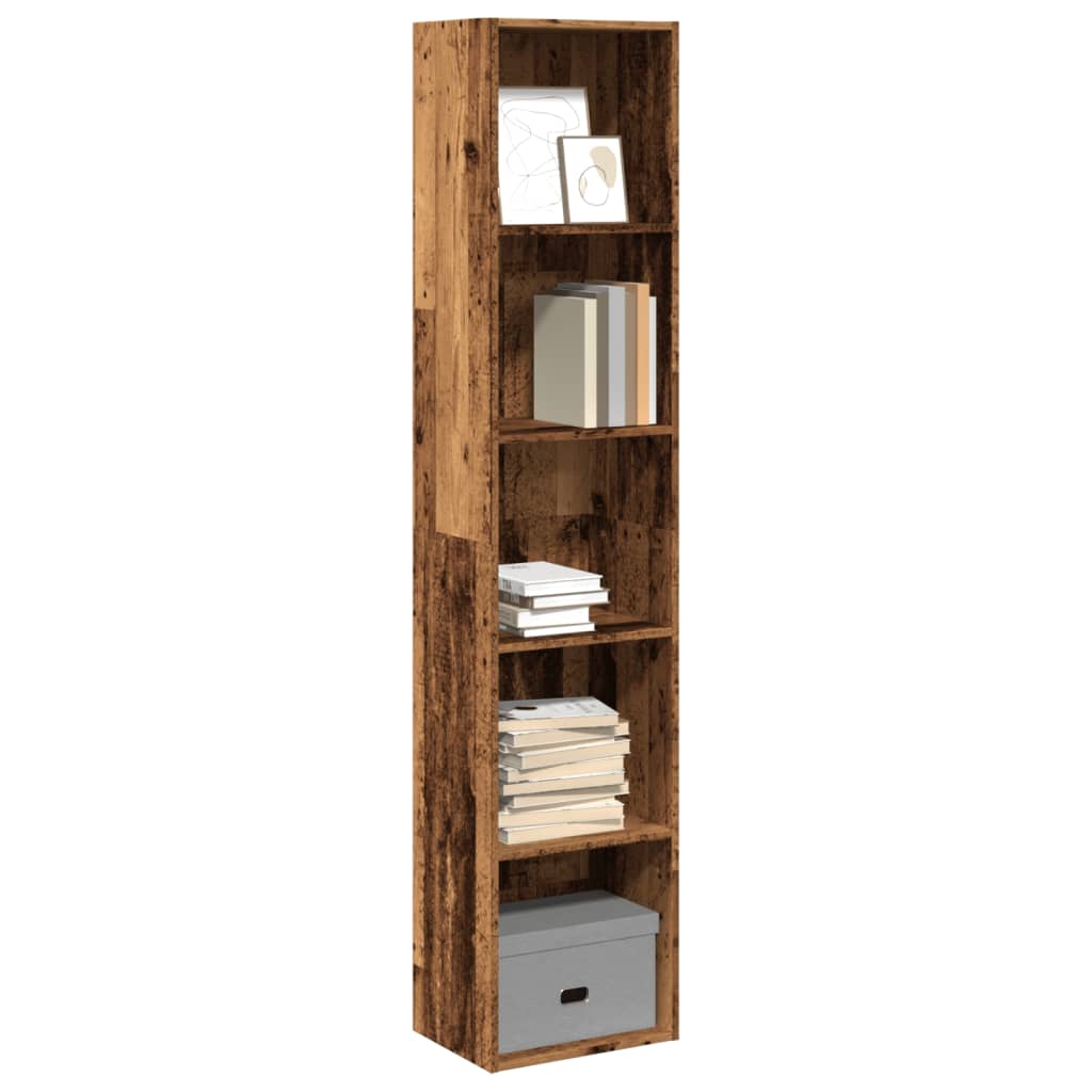Bookcase 40x30x189 cm Engineered Wood Old wood