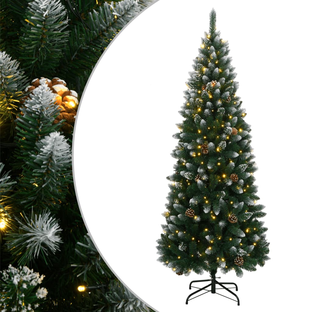 Artificial Christmas Tree Green 240 cm with LEDs