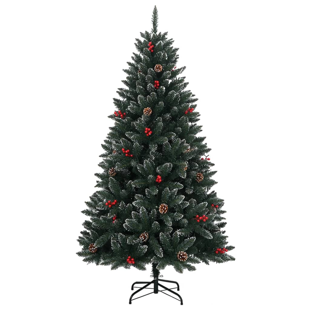 Artificial Christmas Tree Green 210 cm with LEDs