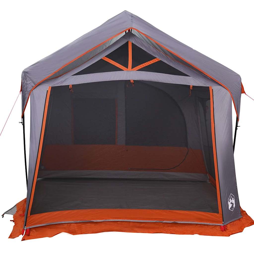 vidaXL Family Tent Grey and Orange 620 x 322 x 240 cm Polyester 4