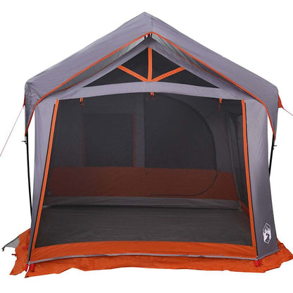 vidaXL Family Tent Grey and Orange 620 x 322 x 240 cm Polyester 4