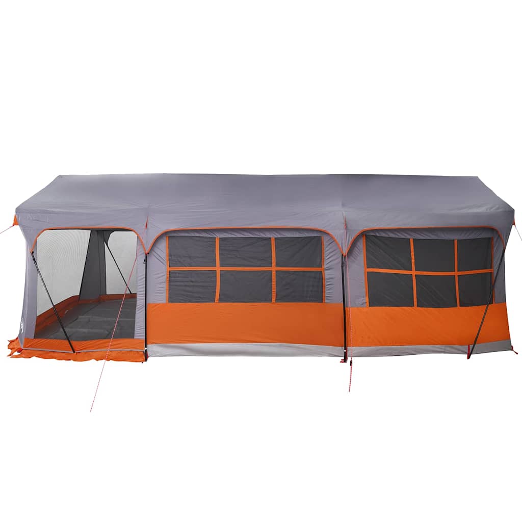 vidaXL Family Tent Grey and Orange 620 x 322 x 240 cm Polyester 5