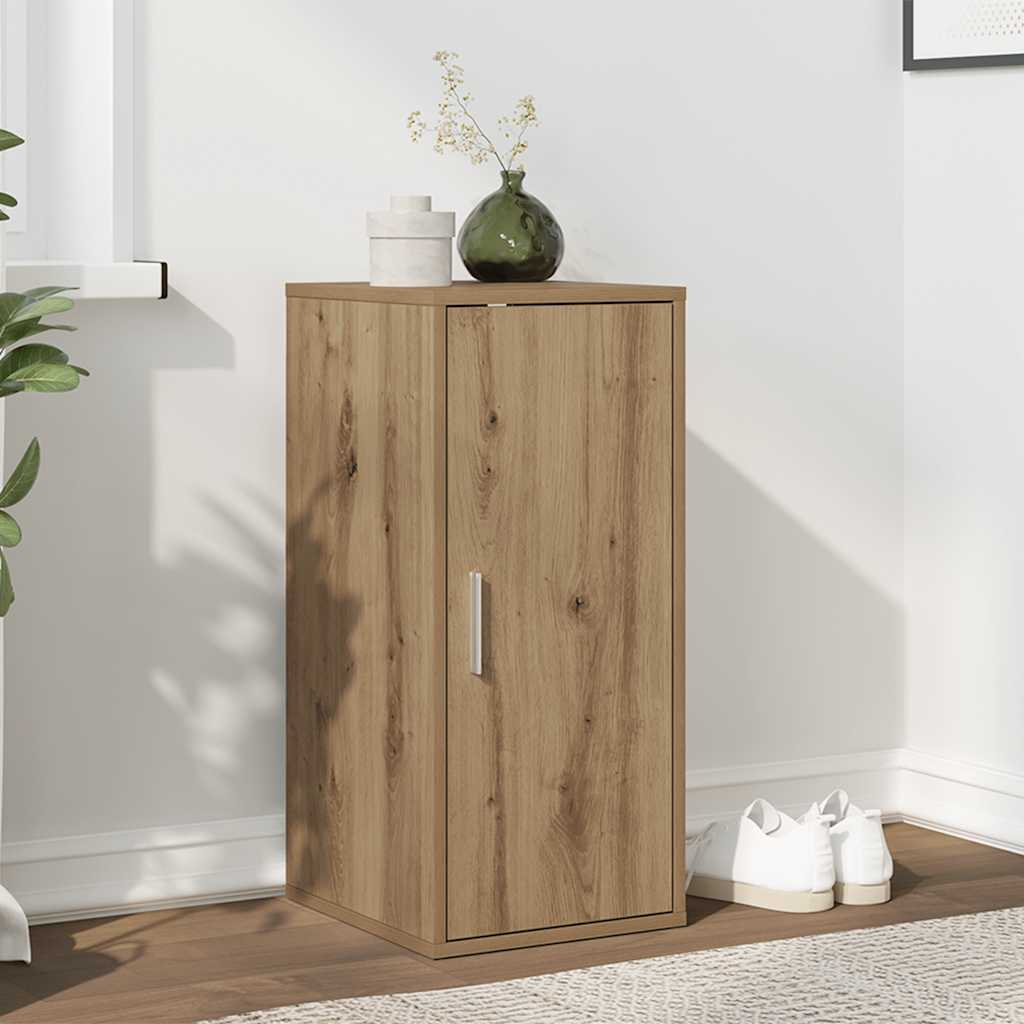 Shoe Cabinet 32x35x70 cm Engineered Wood Artisan oak Shoe cabinet with door