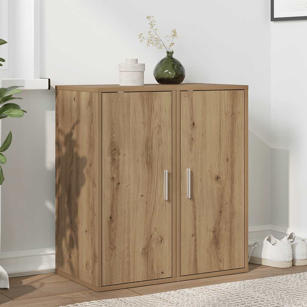 Shoe Cabinet 32x35x70 cm Engineered Wood Artisan oak 2x shoe cabinet with door