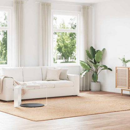 Shaggy Rug High Pile NAVARRA Polyester Beige 240 x 340 cm